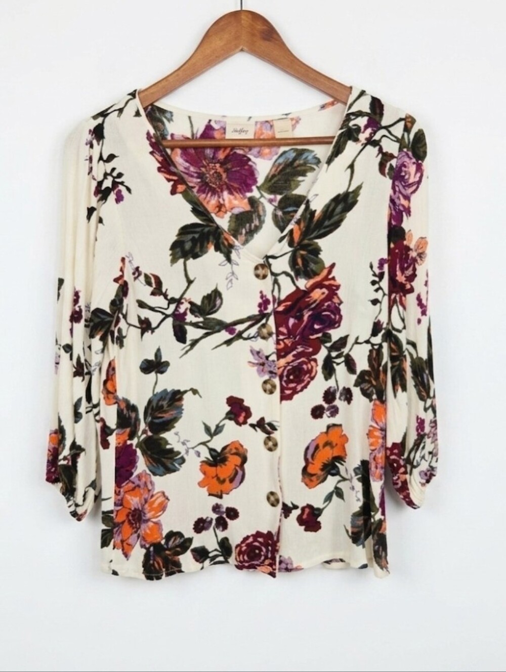 Daytrip floral button down top